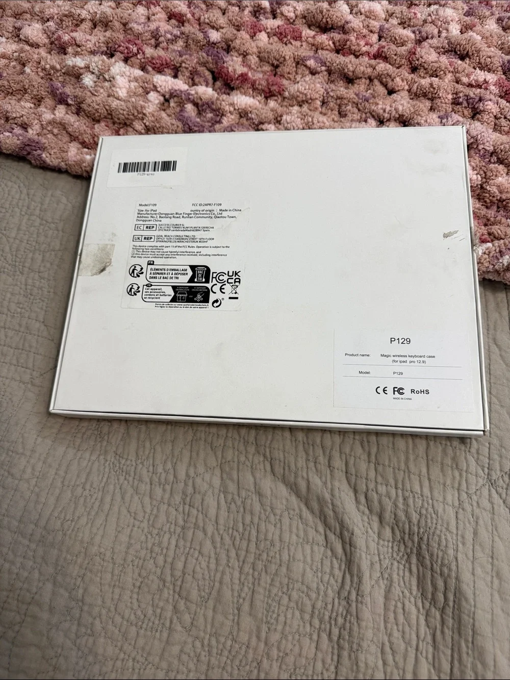 Case for Tablet with wireless Keyboard -